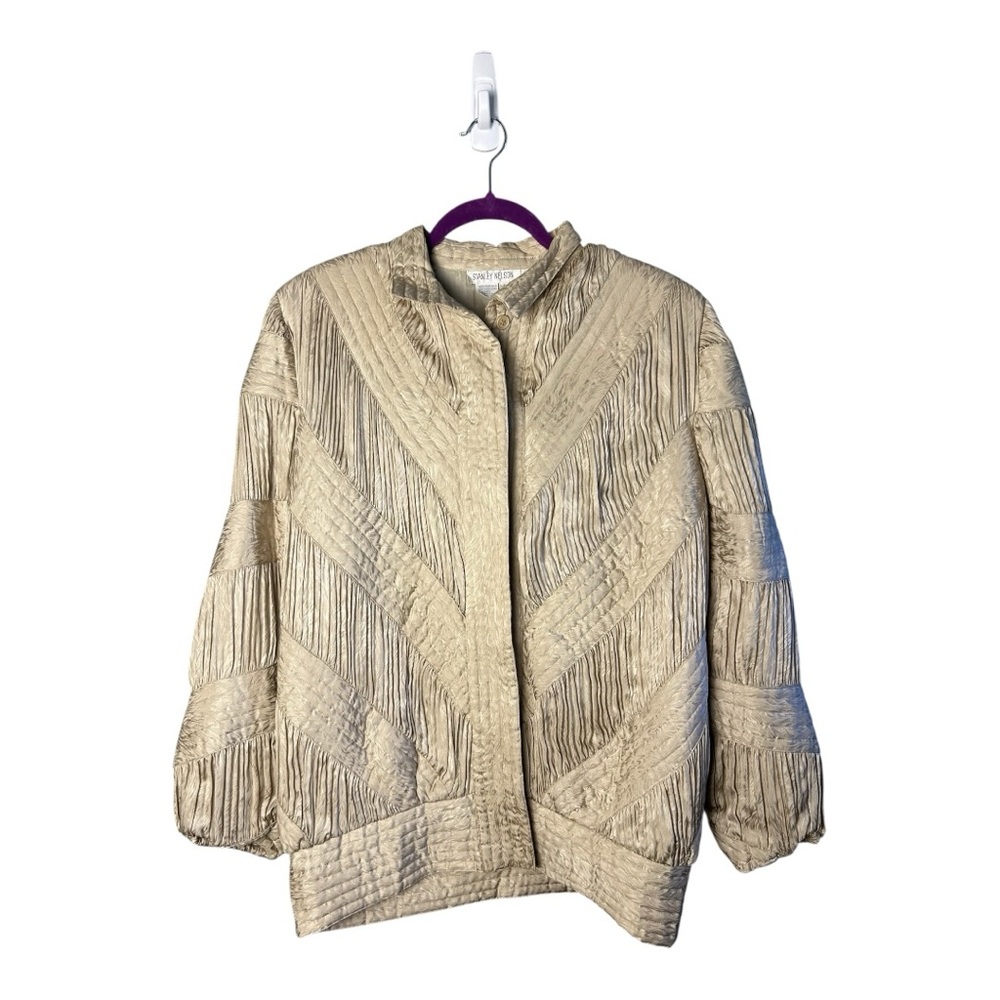 Stanley Nelson Vintage Silk Quilted Women's Jacket Size Small